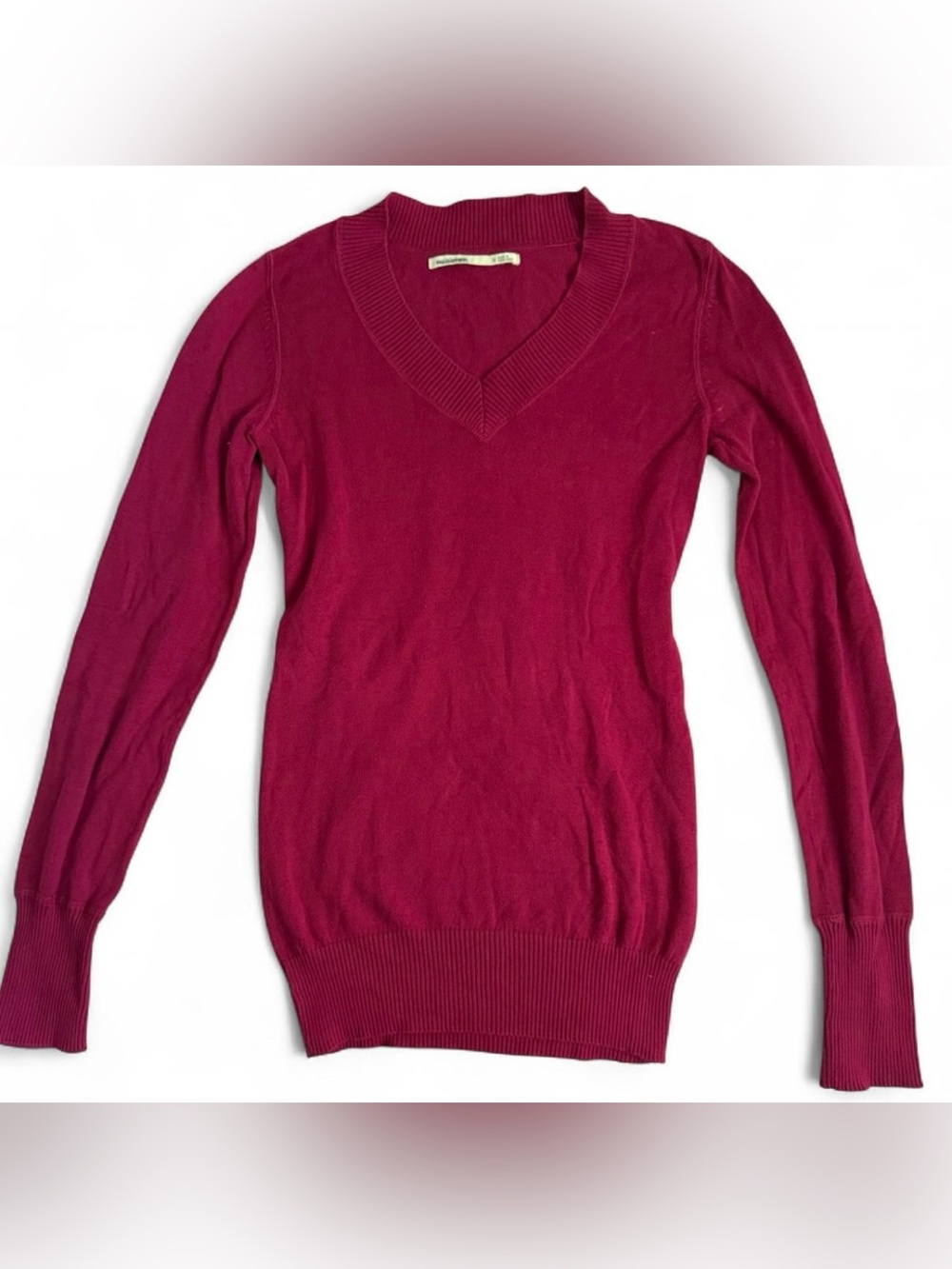 vintage y2k Rubbish 100% Cotton V-Neck Knit Sweater 2000s